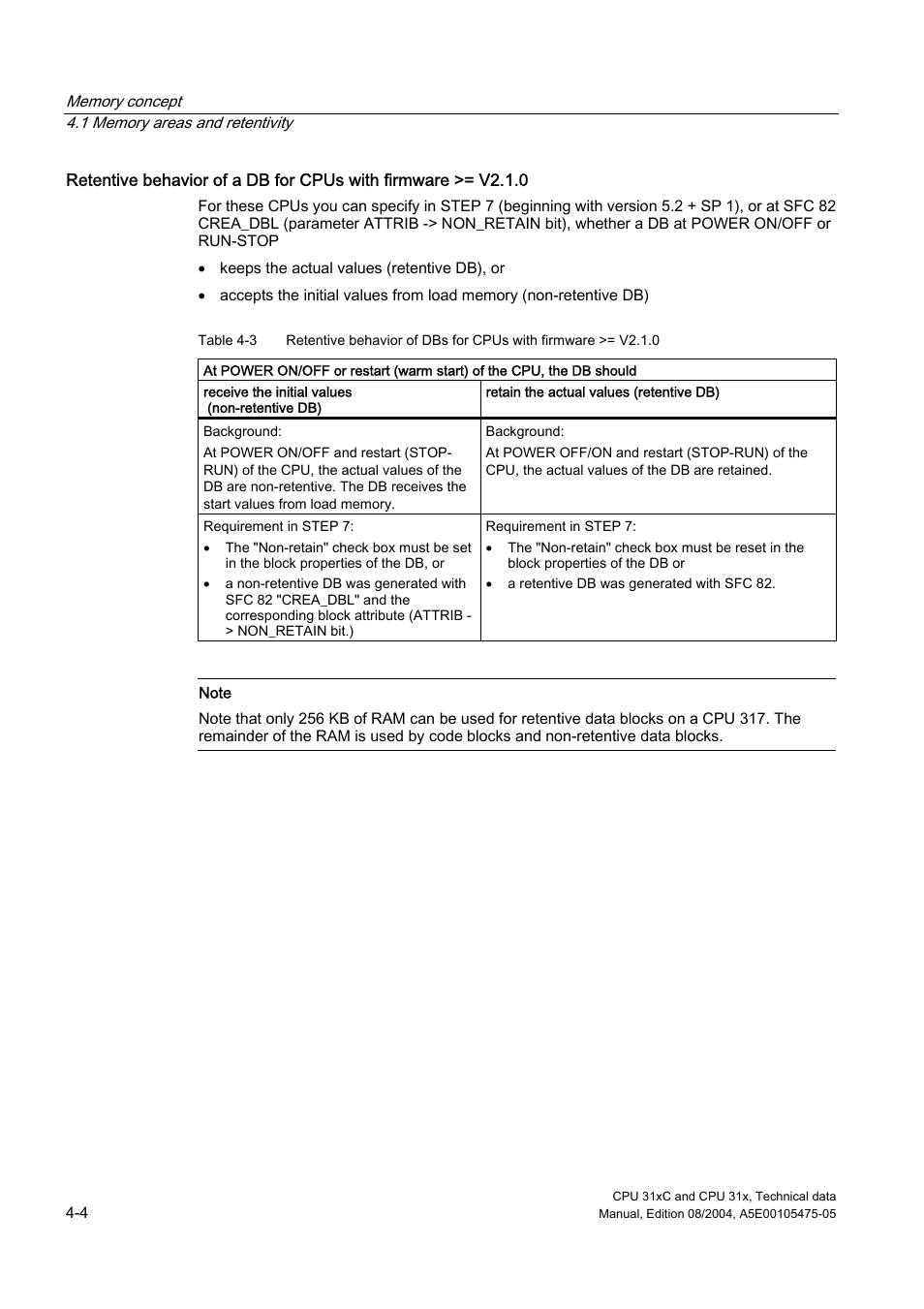 Siemens Simatic S7-300 CPU 31xC and CPU 31x S7-300 User Manual | Page 66 / 244