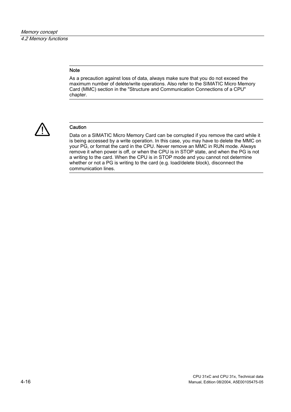 Siemens Simatic S7-300 CPU 31xC and CPU 31x S7-300 User Manual | Page 78 / 244