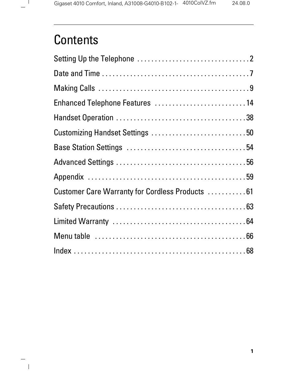 Siemens Gigaset 4210 User Manual | Page 7 / 153