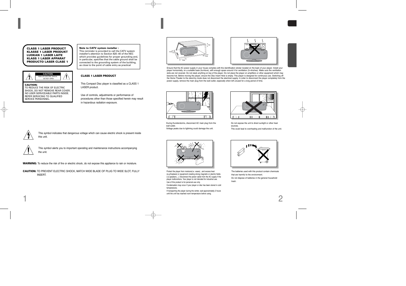 Safety warnings, Precautions, 12 safety warnings precautions | Phones | Siemens HT-Q100 User Manual | Page 2 / 35