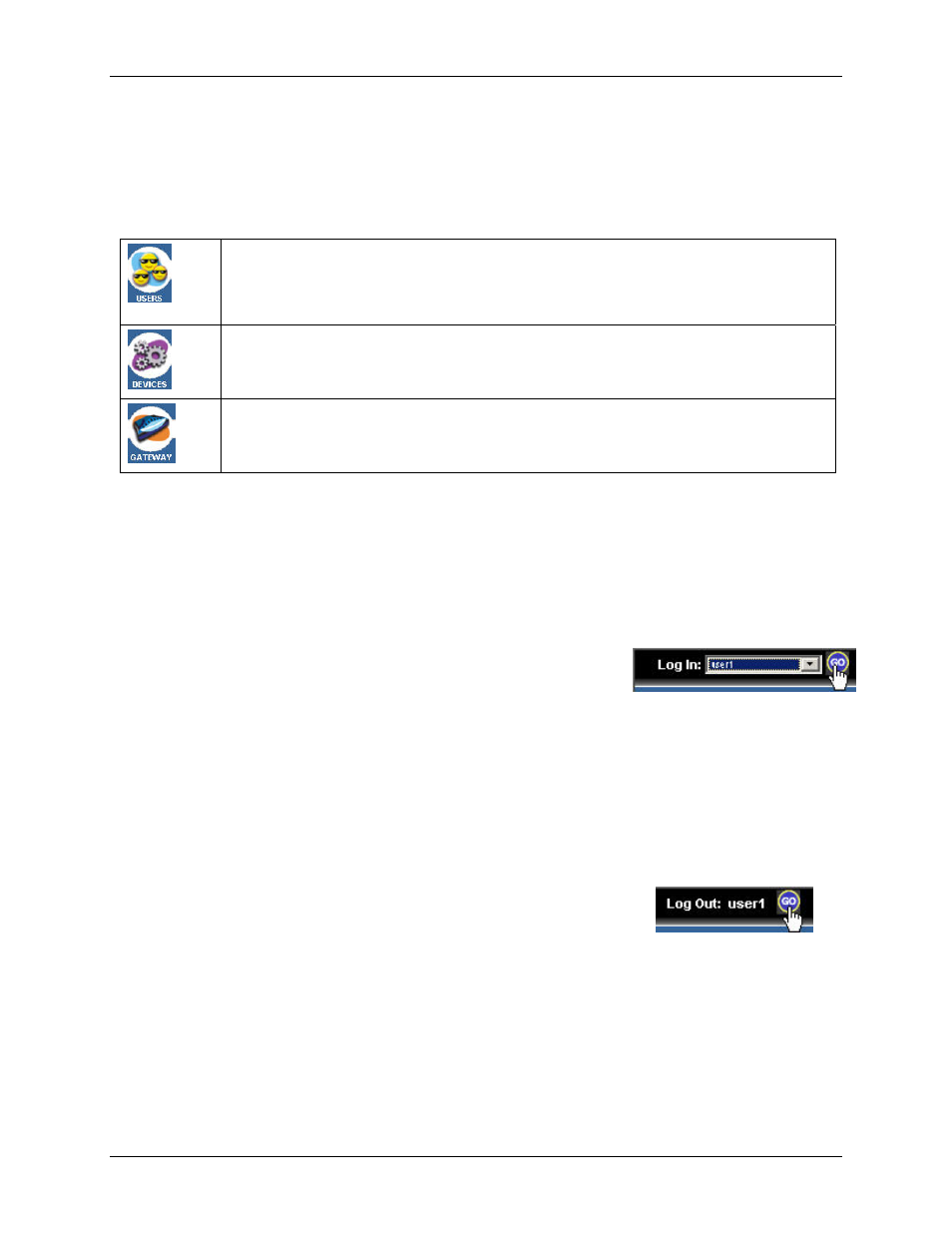 Toolbar, Logging into the gateway, Logging out of the gateway | Siemens SpeedStream 6500 Series User Manual | Page 32 / 98