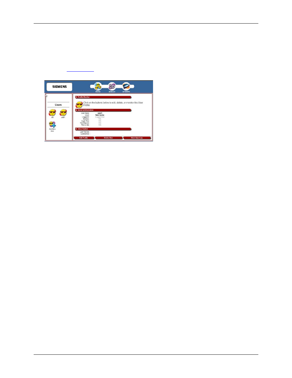 Deleting a user | Siemens SpeedStream 6500 Series User Manual | Page 39 / 98