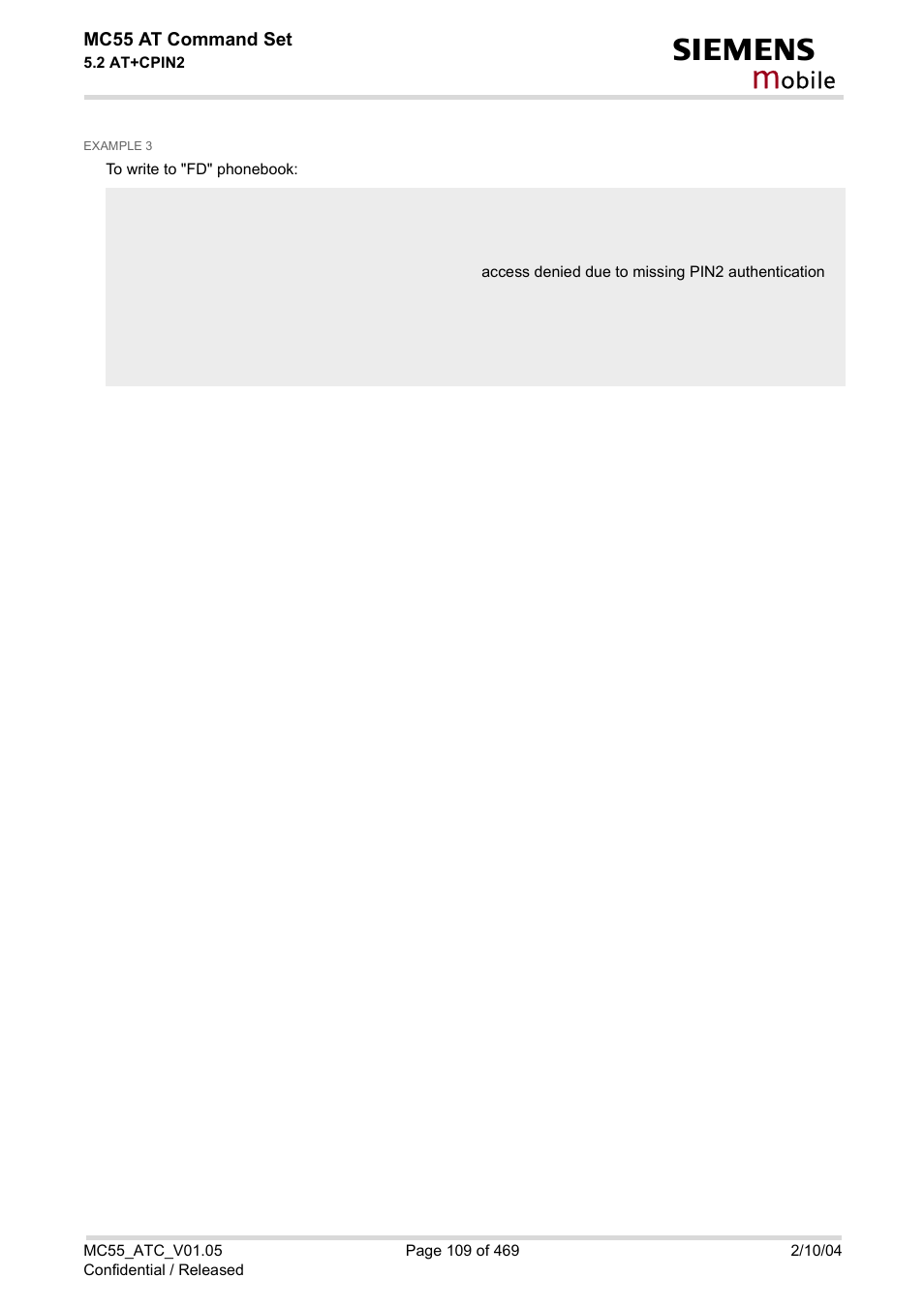 Obile | Siemens MC55 User Manual | Page 109 / 469