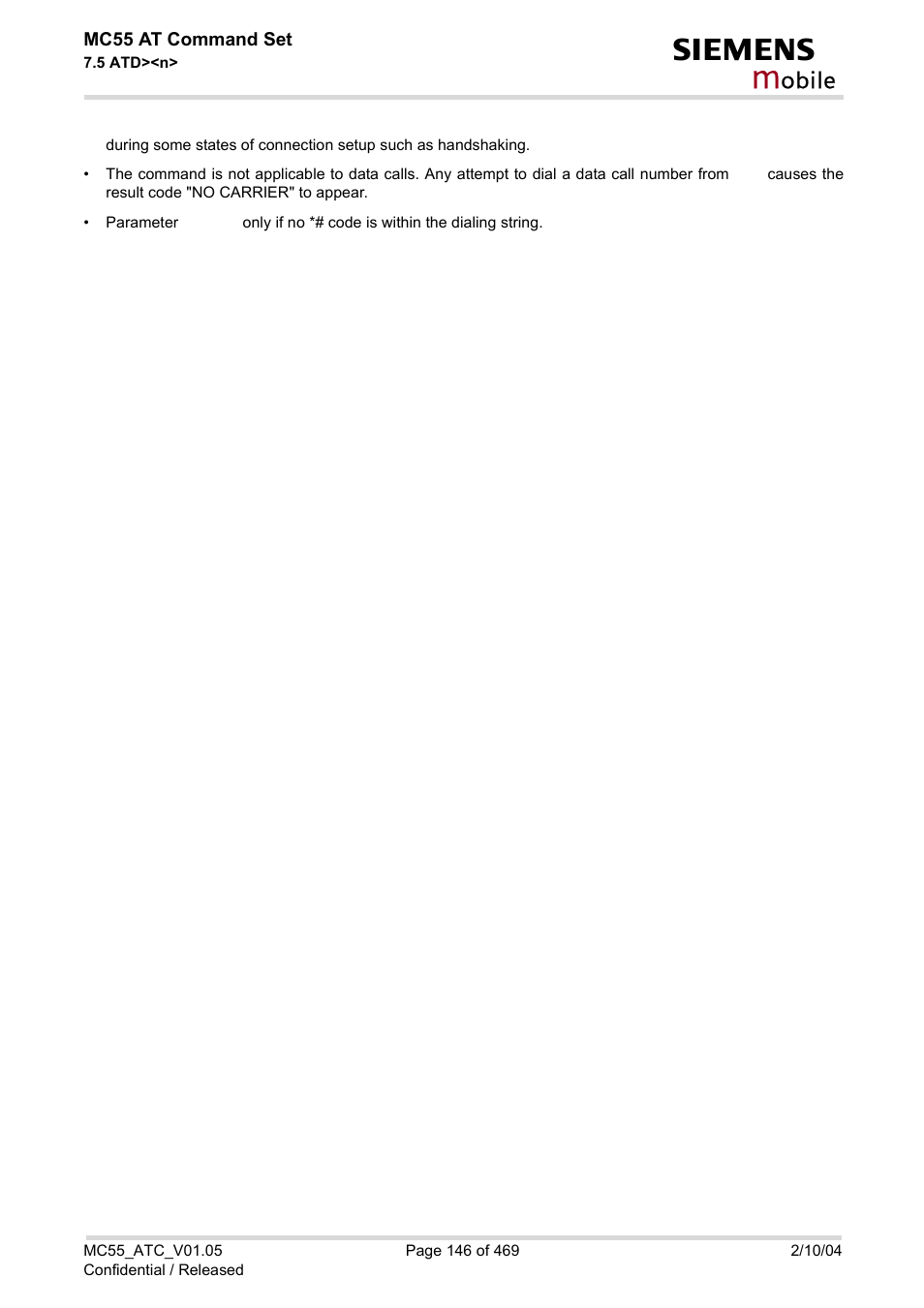 Obile | Siemens MC55 User Manual | Page 146 / 469