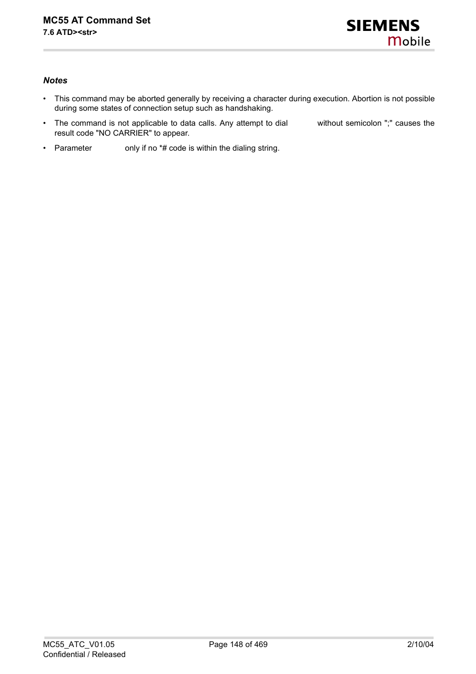 Obile | Siemens MC55 User Manual | Page 148 / 469