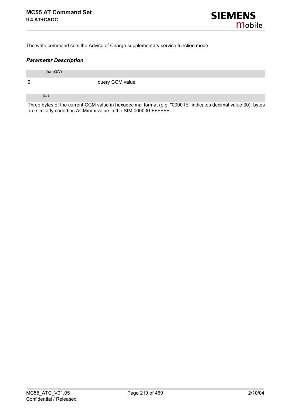 Mode, Obile | Siemens MC55 User Manual | Page 219 / 469