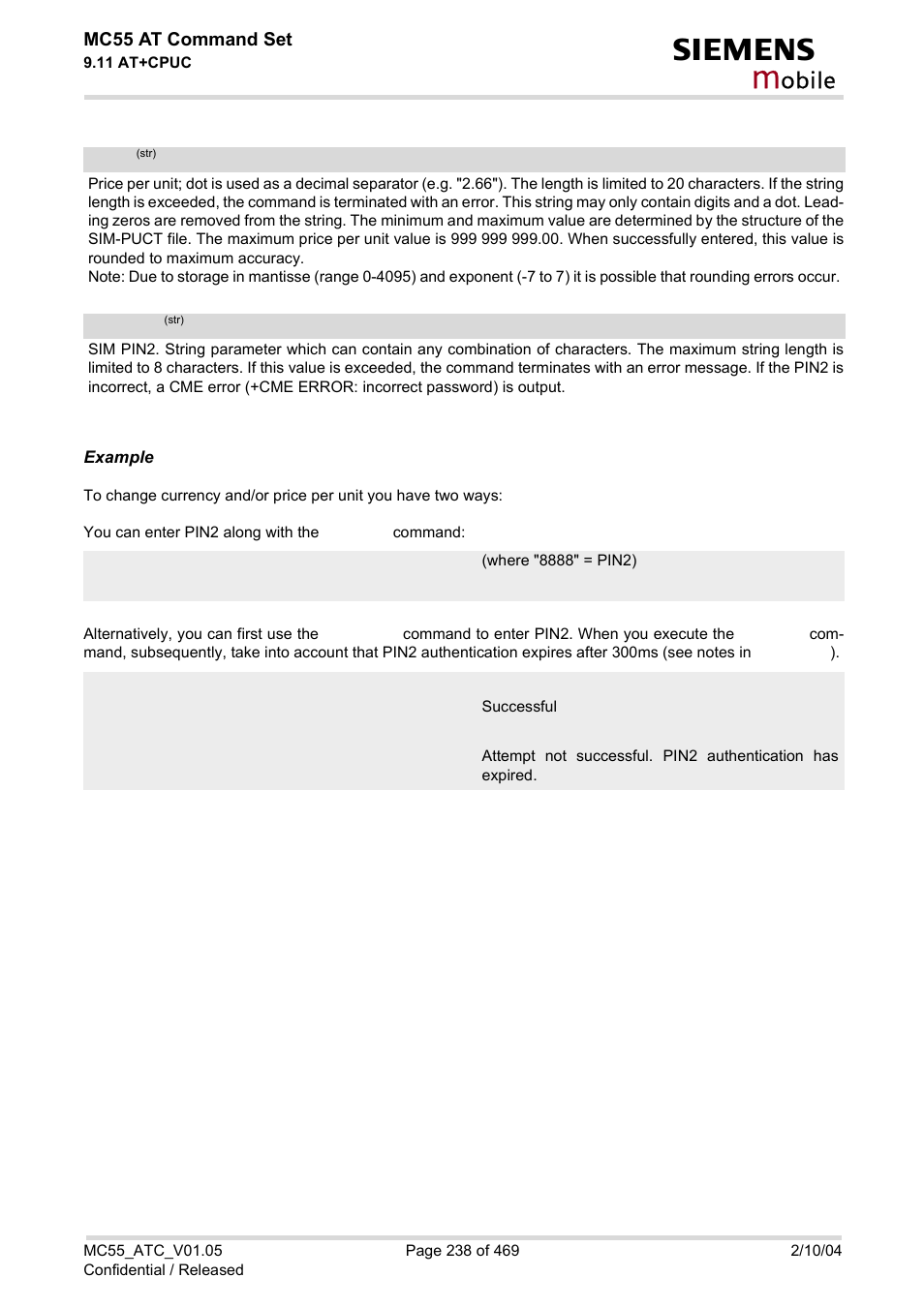 Passwd, Obile | Siemens MC55 User Manual | Page 238 / 469