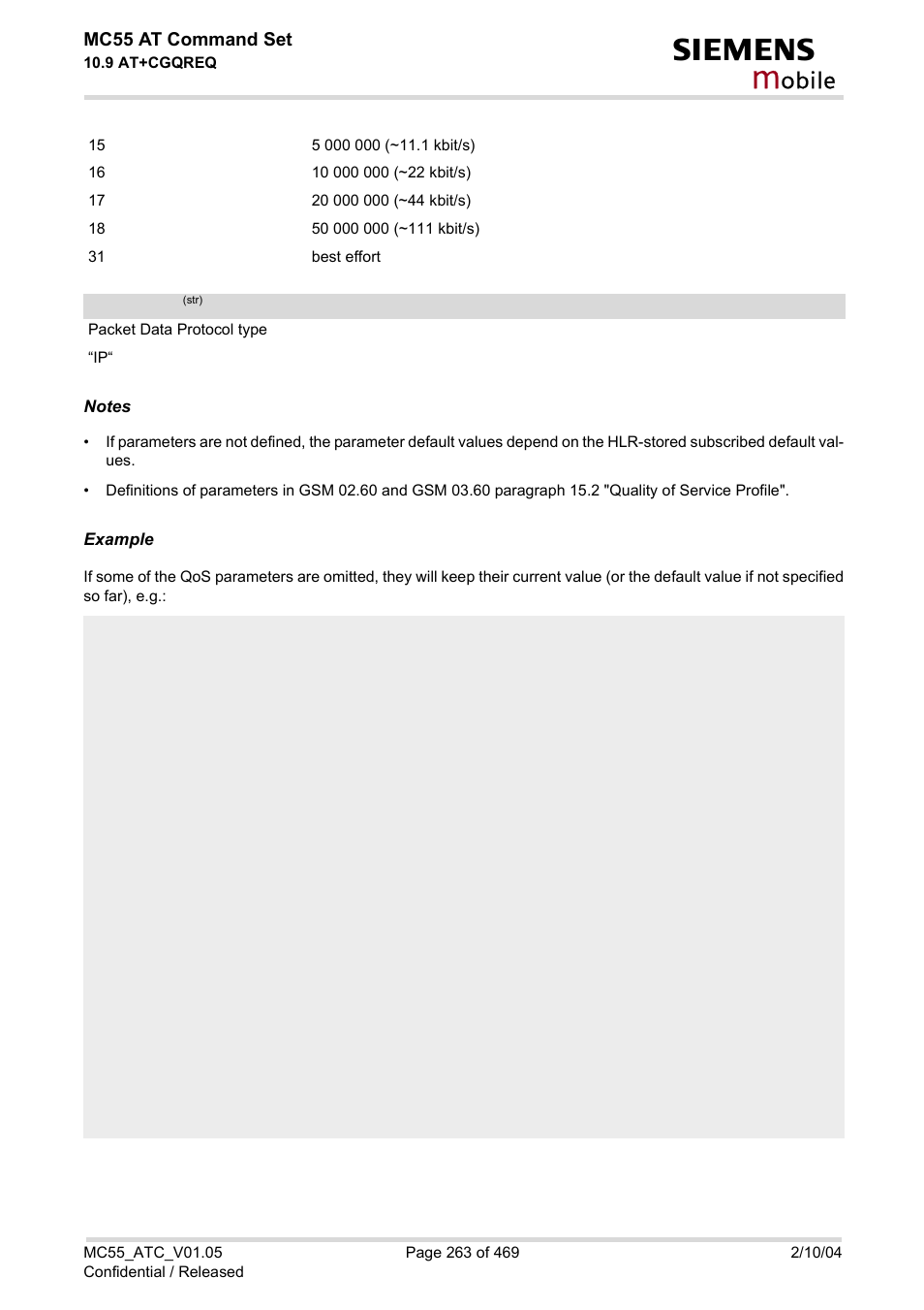 Pdp_type, Obile | Siemens MC55 User Manual | Page 263 / 469