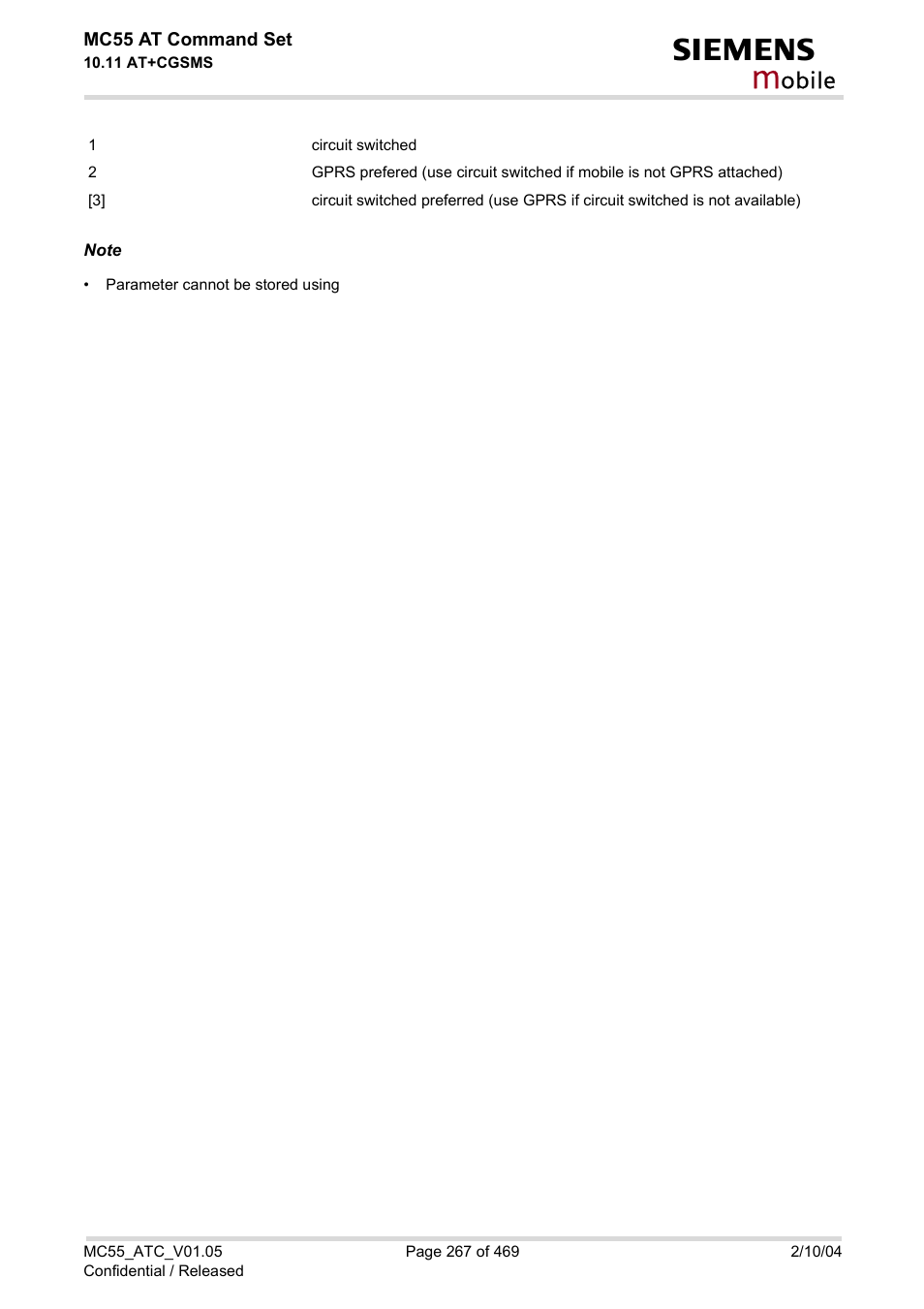 Obile | Siemens MC55 User Manual | Page 267 / 469