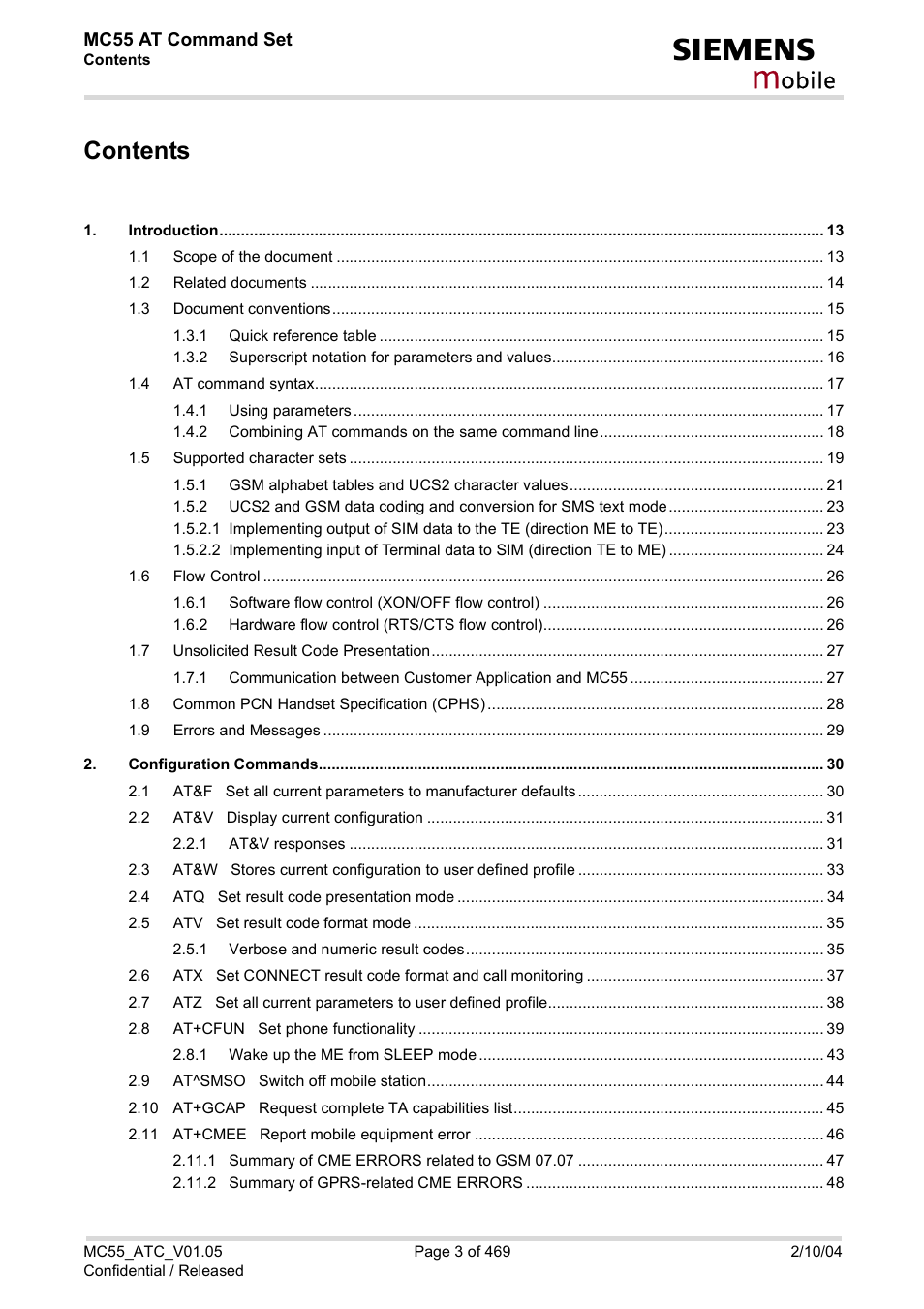 Siemens MC55 User Manual | Page 3 / 469