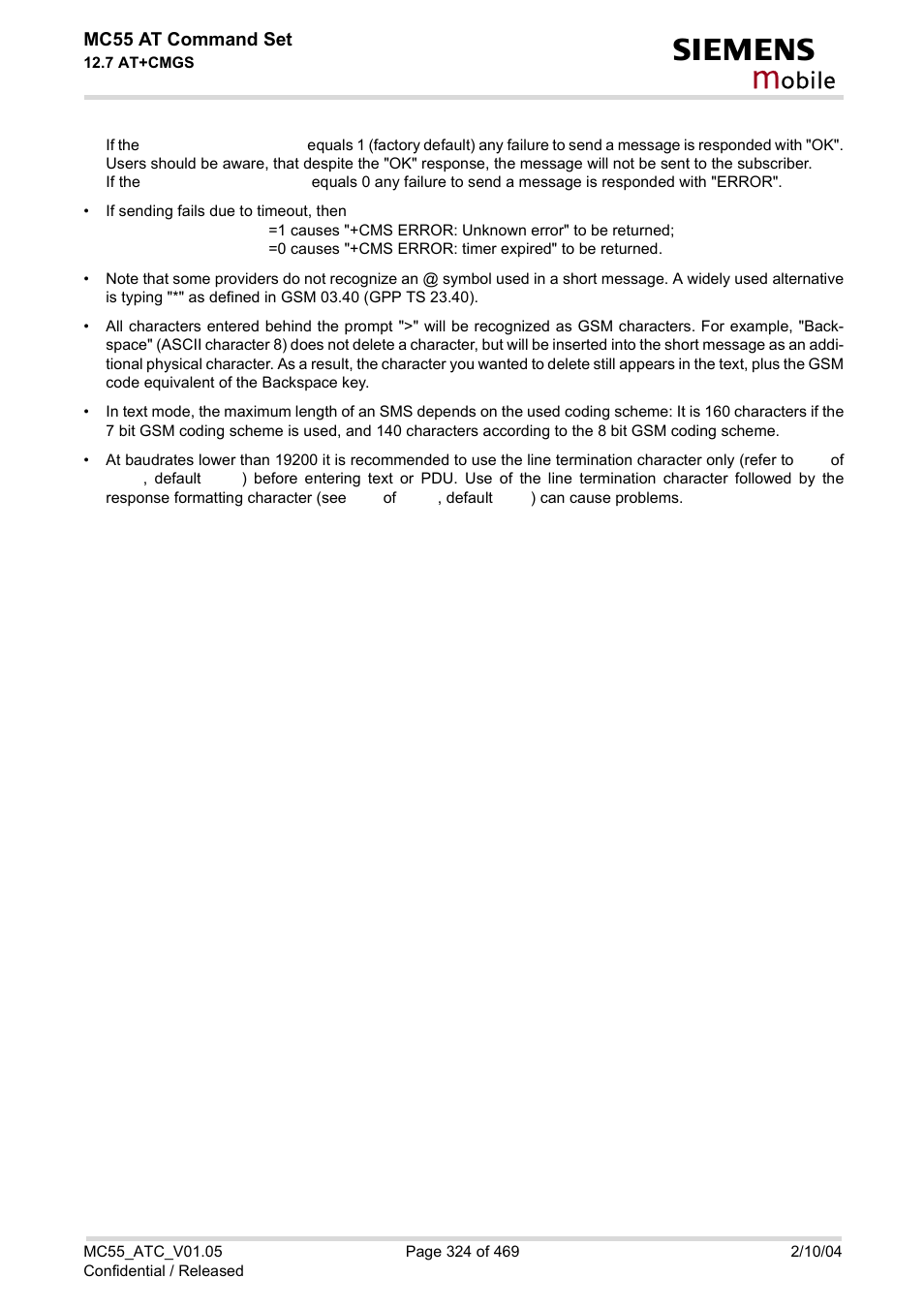 Obile | Siemens MC55 User Manual | Page 324 / 469