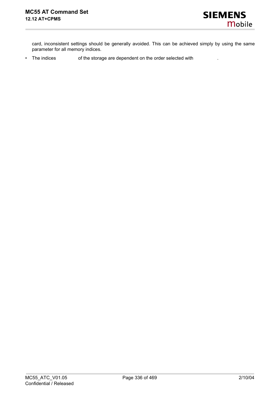 Obile | Siemens MC55 User Manual | Page 336 / 469