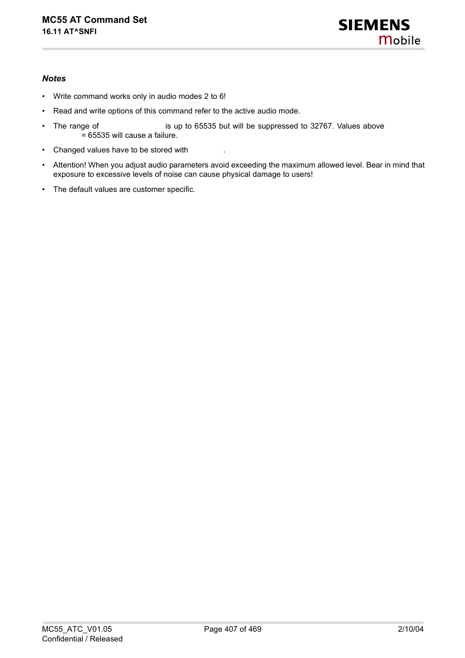 Obile | Siemens MC55 User Manual | Page 407 / 469