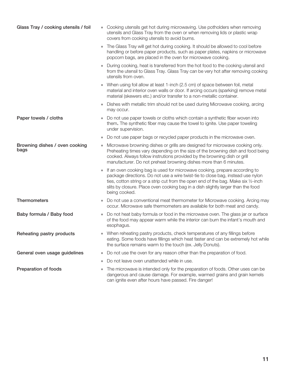 Siemens HF35M630 User Manual | Page 11 / 124