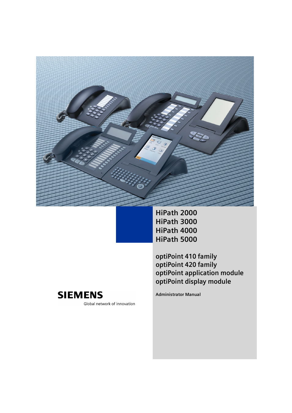 Siemens HiPath 4000 User Manual | 110 pages