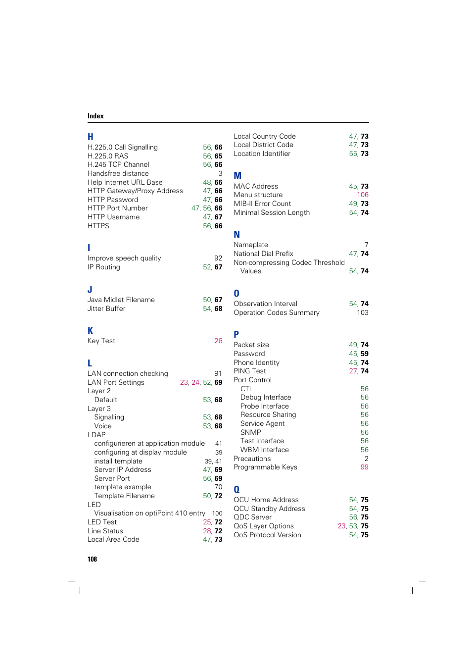 Siemens HiPath 4000 User Manual | Page 108 / 110