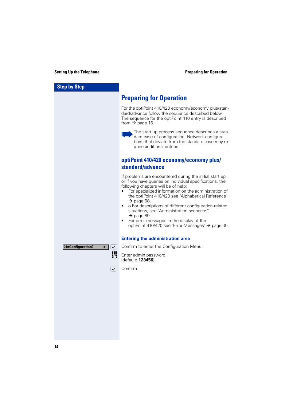 Preparing for operation | Siemens HiPath 4000 User Manual | Page 14 / 110