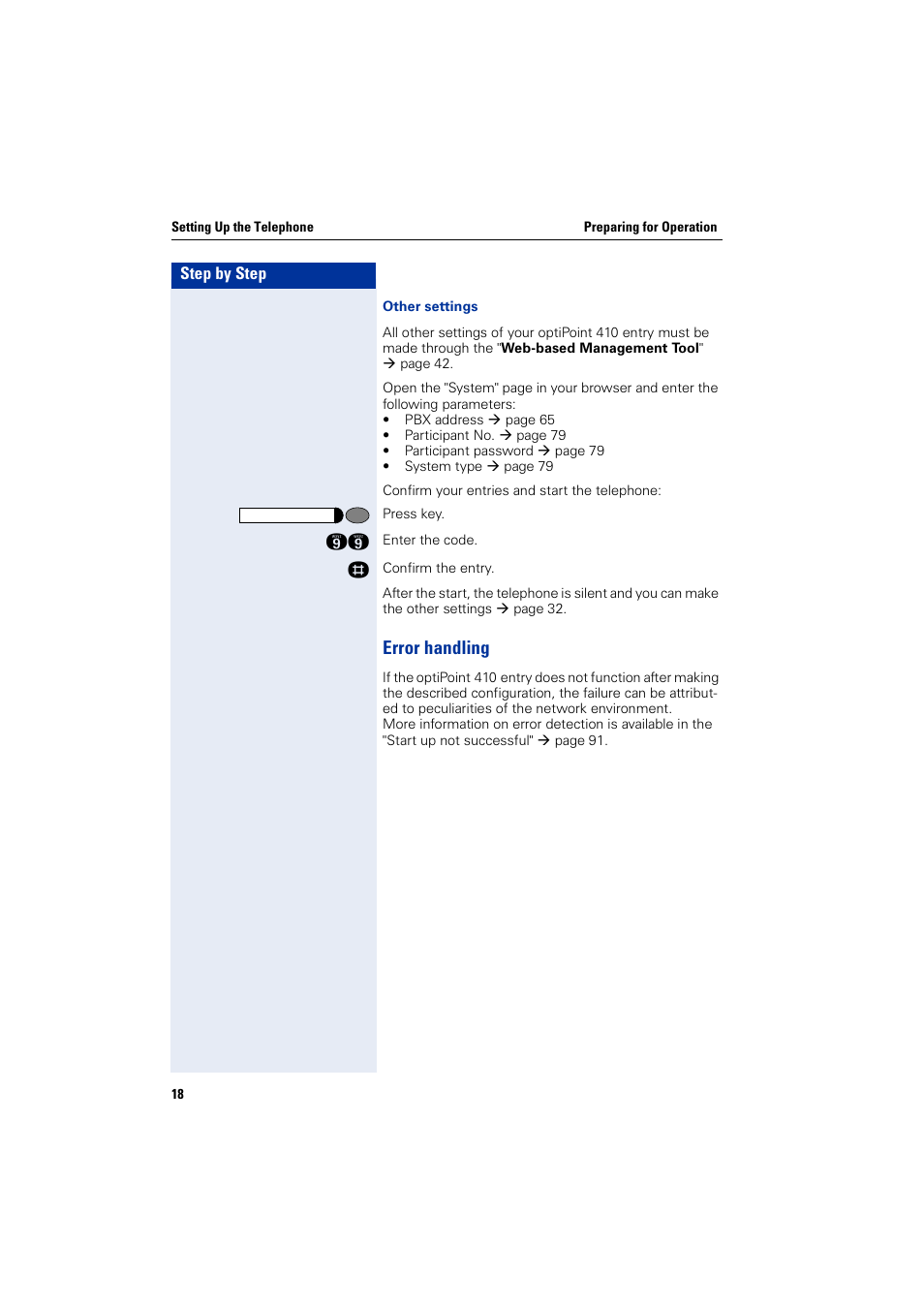 Error handling | Siemens HiPath 4000 User Manual | Page 18 / 110