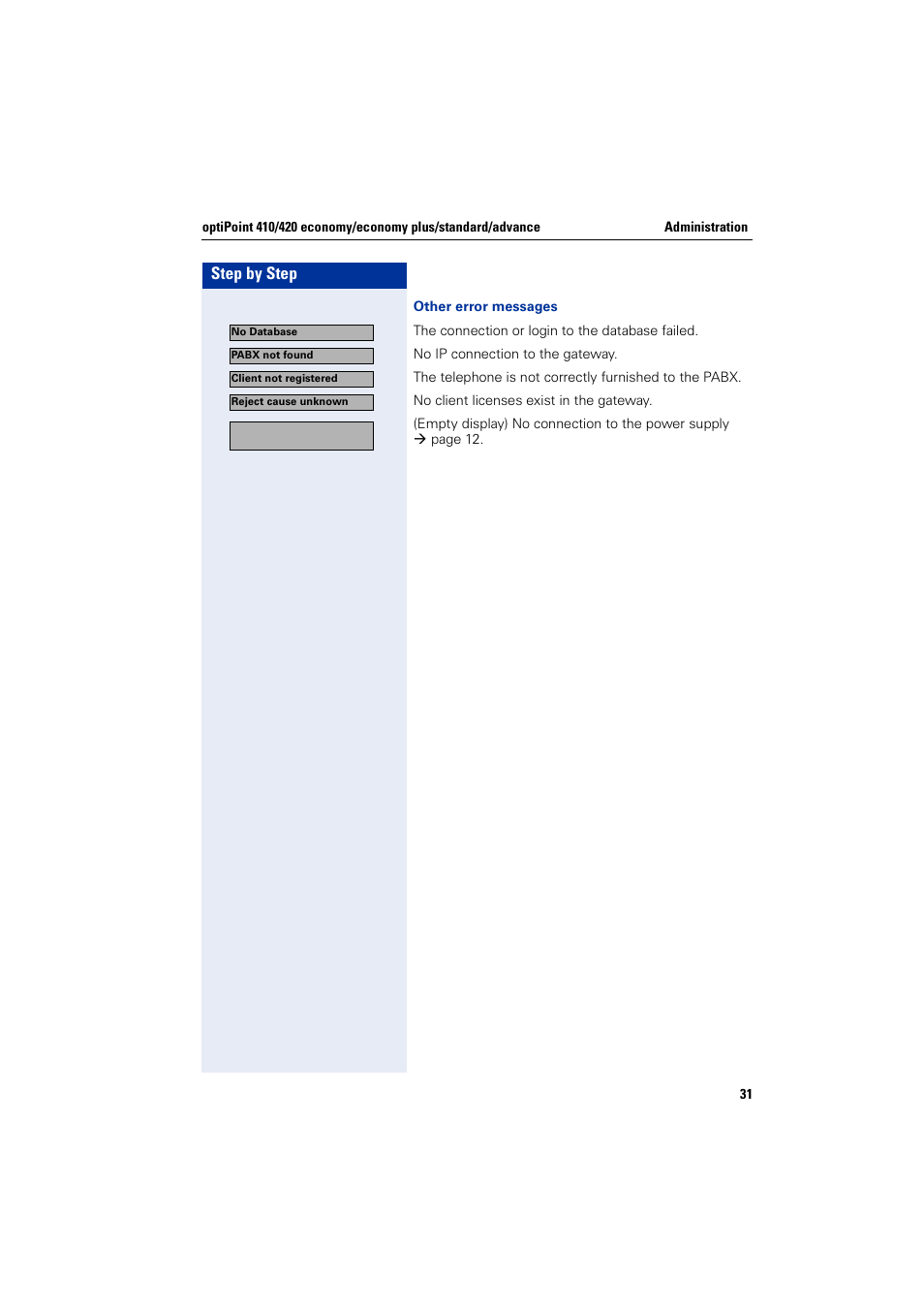 Step by step | Siemens HiPath 4000 User Manual | Page 31 / 110