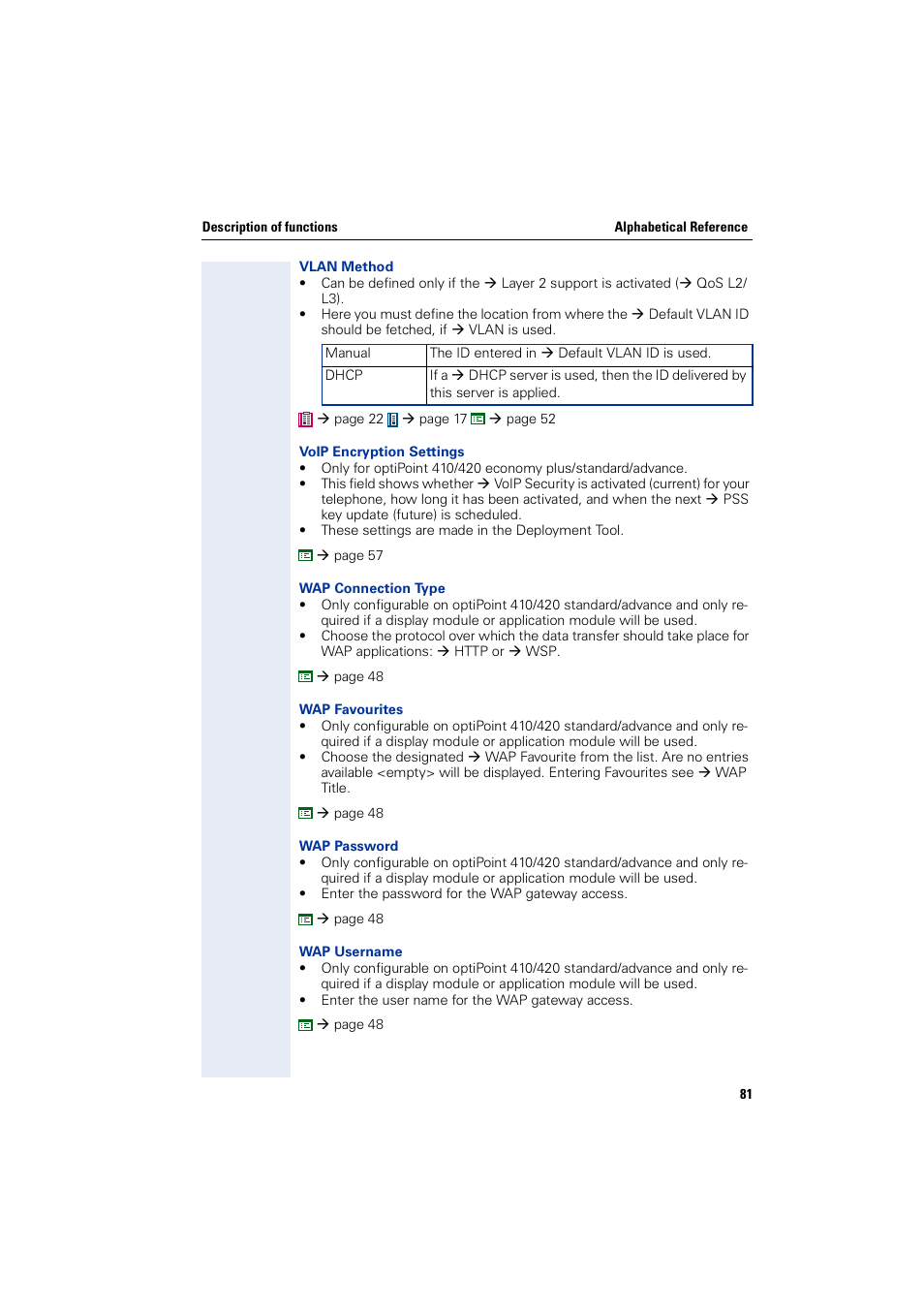 Æ vlan method a | Siemens HiPath 4000 User Manual | Page 81 / 110