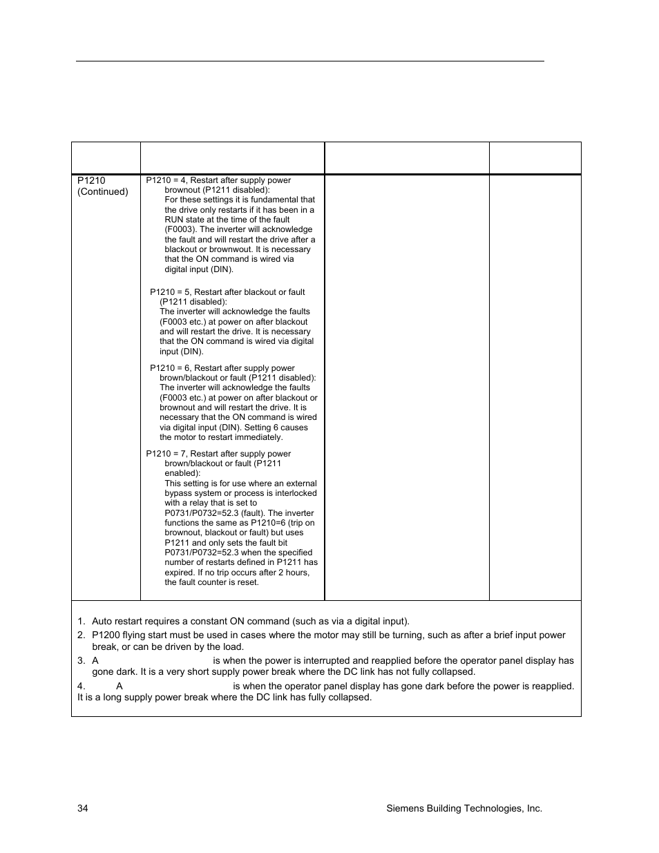 Siemens SED2 VFD Electronic Bypass Option 125-3208 User Manual | Page 42 / 64