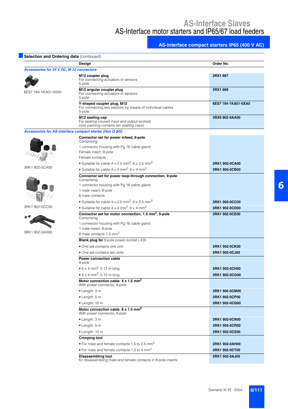 As-interface slaves | Siemens ISI EN 50295 User Manual | Page 111 / 152