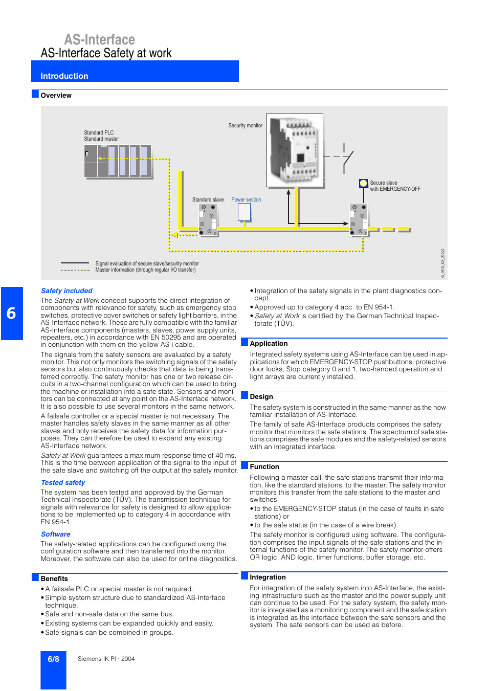 As-interface safety at work, Introduction, As-interface | Siemens ISI EN 50295 User Manual | Page 8 / 152