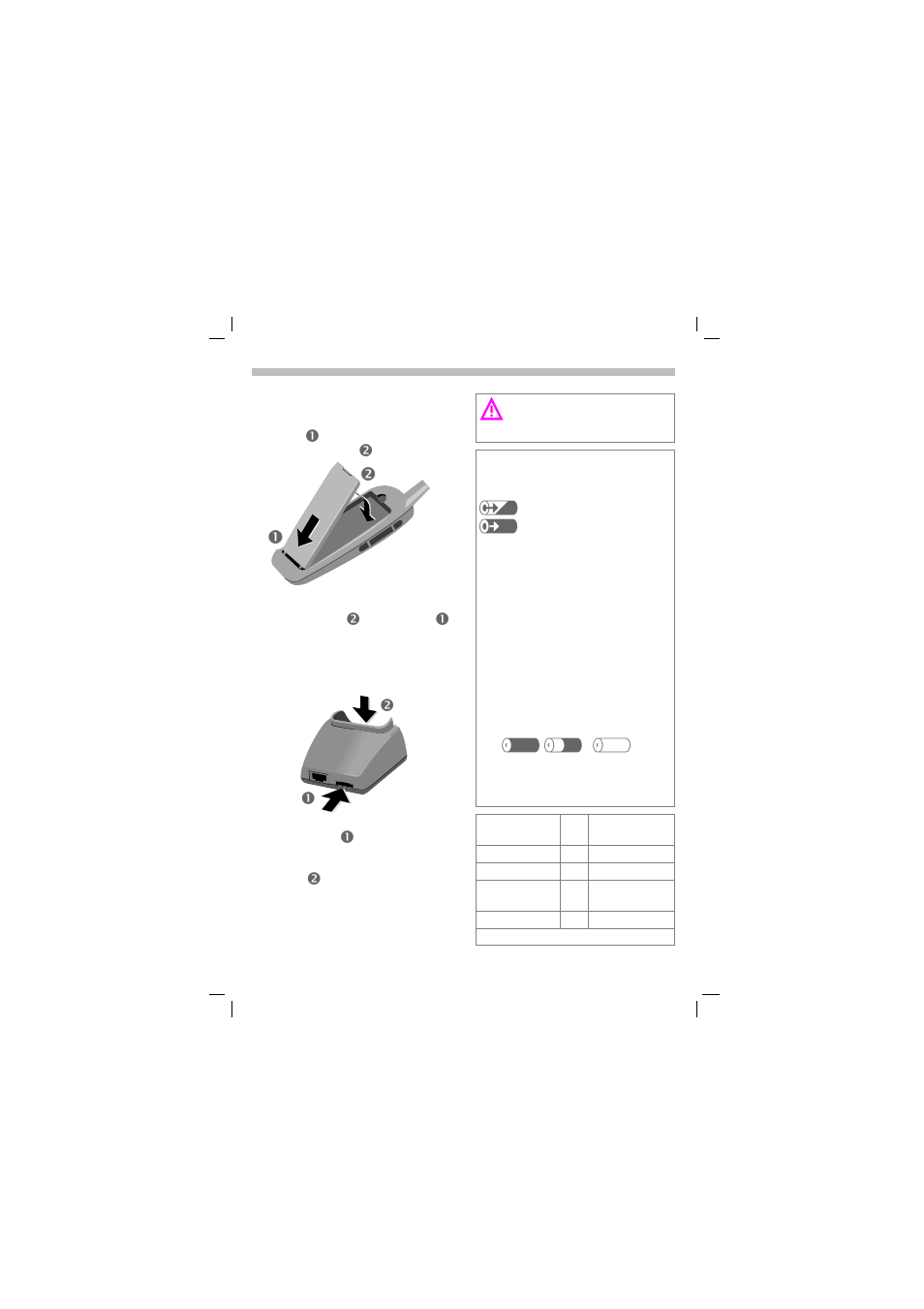 Battery, Insert battery, Charge battery | Siemens SL45 User Manual | Page 10 / 86