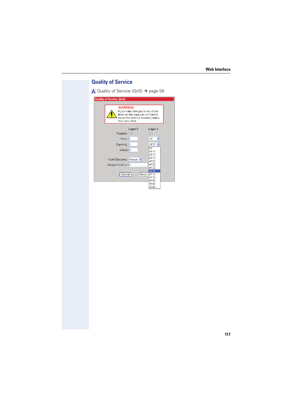 Quality of service | Siemens HIPATH 8000 User Manual | Page 117 / 249