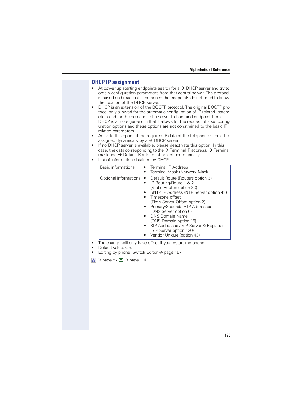 Dhcp ip assignment, Dhcp ip assign, Æ dhcp ip assignment) | Siemens HIPATH 8000 User Manual | Page 175 / 249