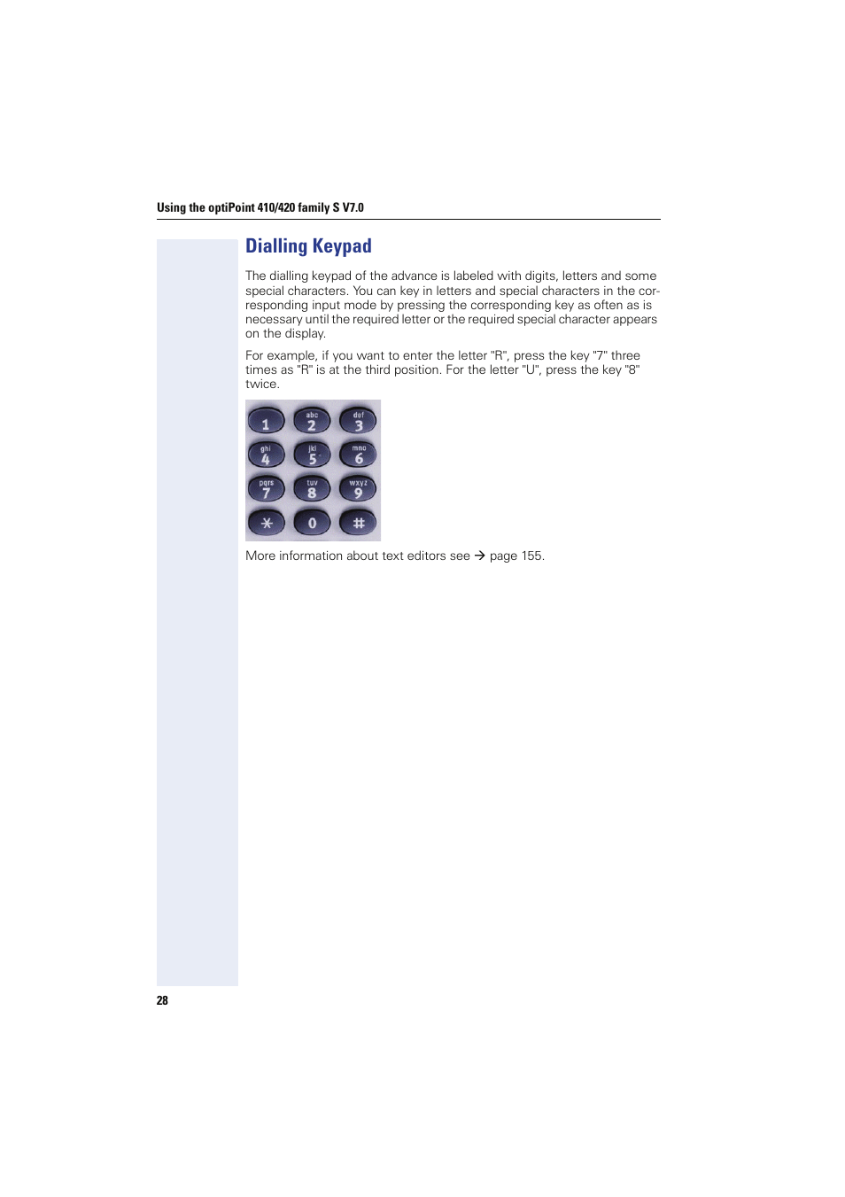 Dialling keypad | Siemens HIPATH 8000 User Manual | Page 28 / 249