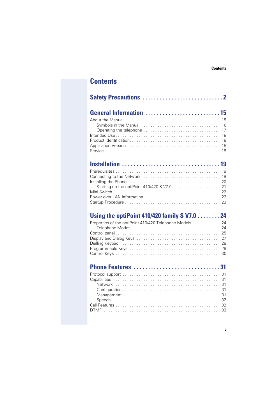 Siemens HIPATH 8000 User Manual | Page 5 / 249