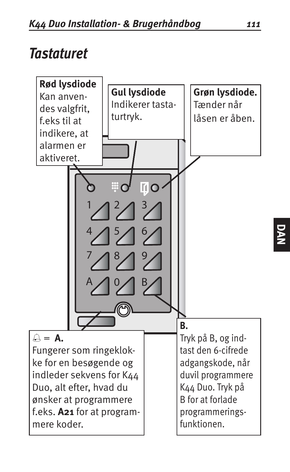 Tastaturet | Siemens K44 User Manual | Page 111 / 184