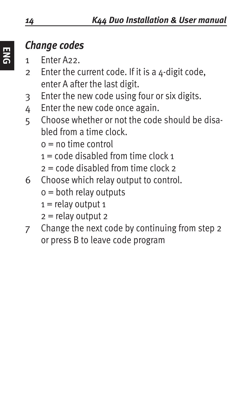 Change codes | Siemens K44 User Manual | Page 14 / 184