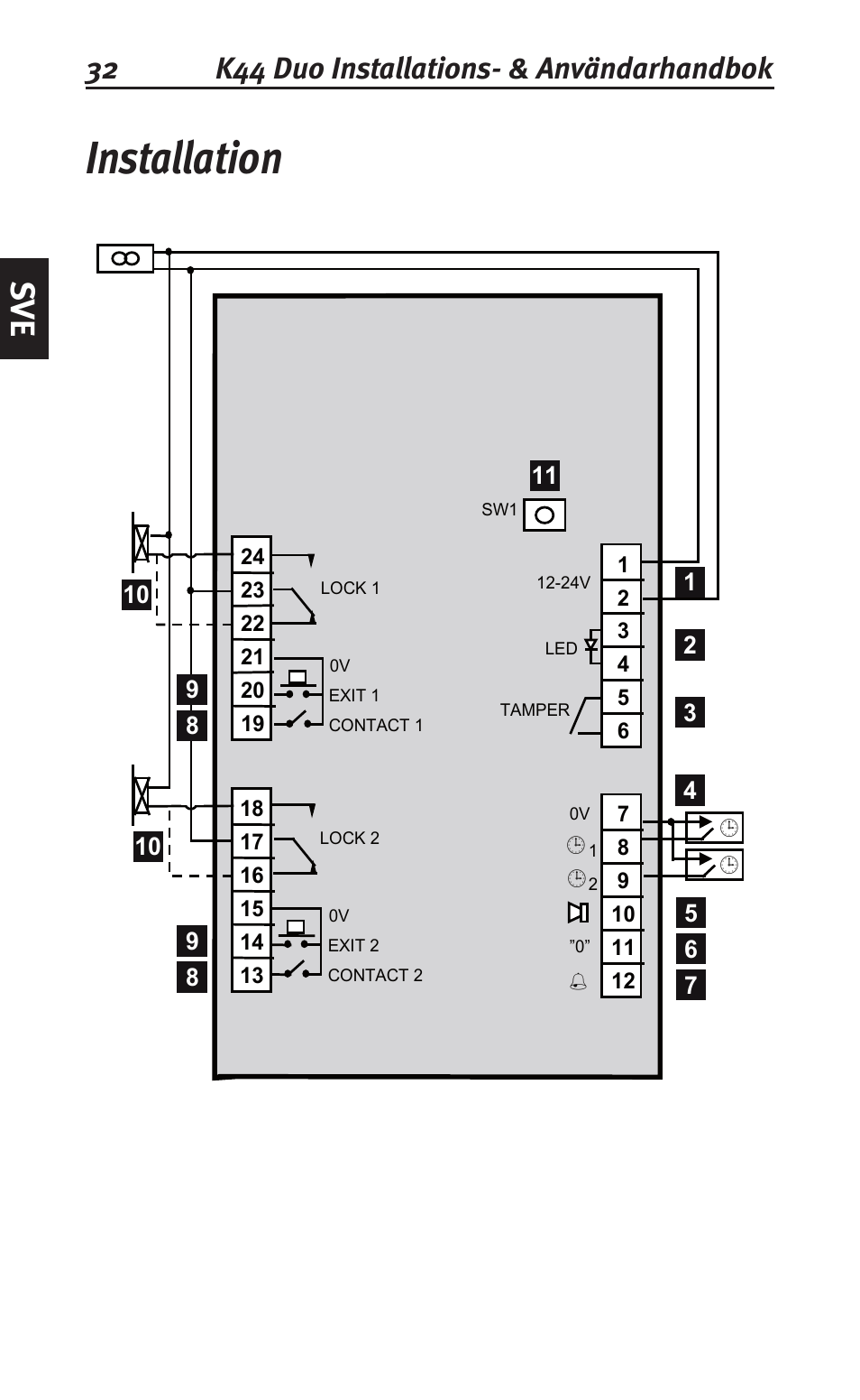 Installation, 32 k44 duo installations- & användarhandbok | Siemens K44 User Manual | Page 32 / 184