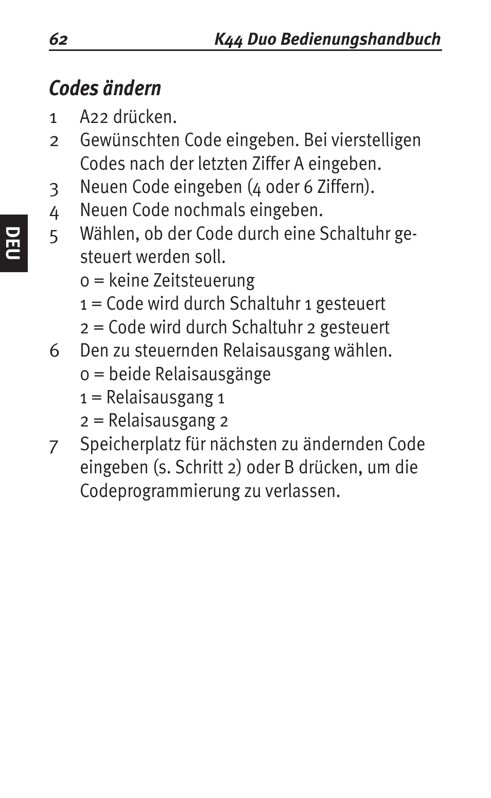 Codes ändern | Siemens K44 User Manual | Page 62 / 184