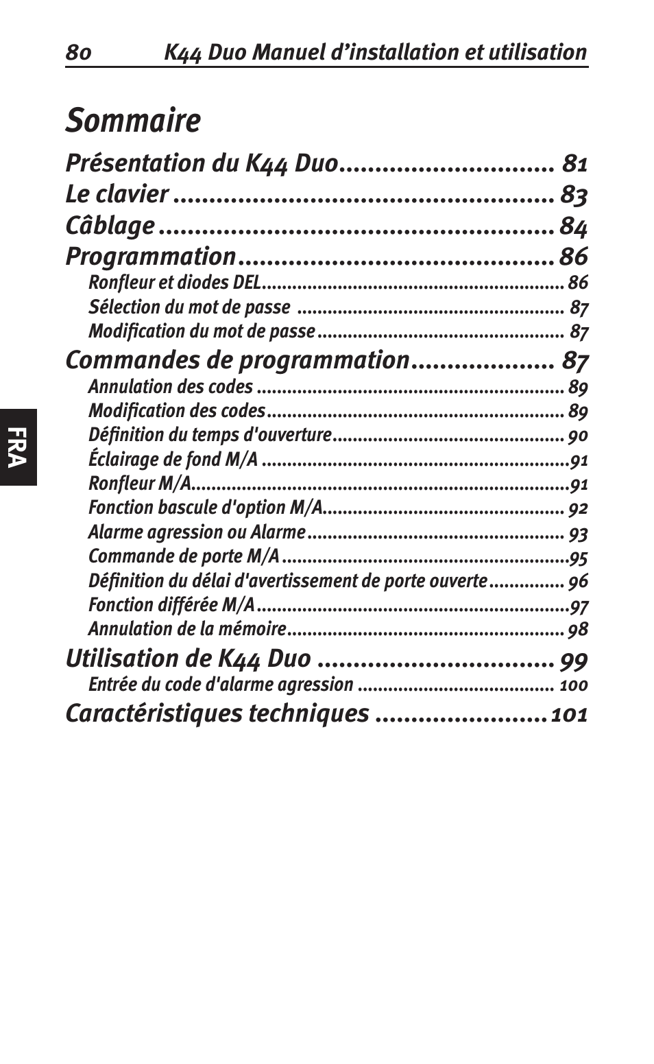 Sommaire | Siemens K44 User Manual | Page 80 / 184