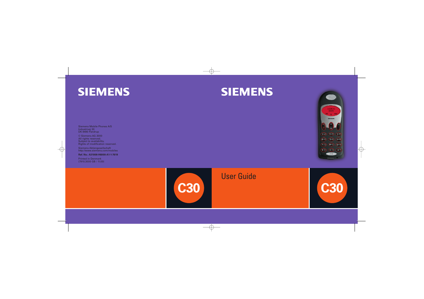 Siemens C30 User Manual | 31 pages