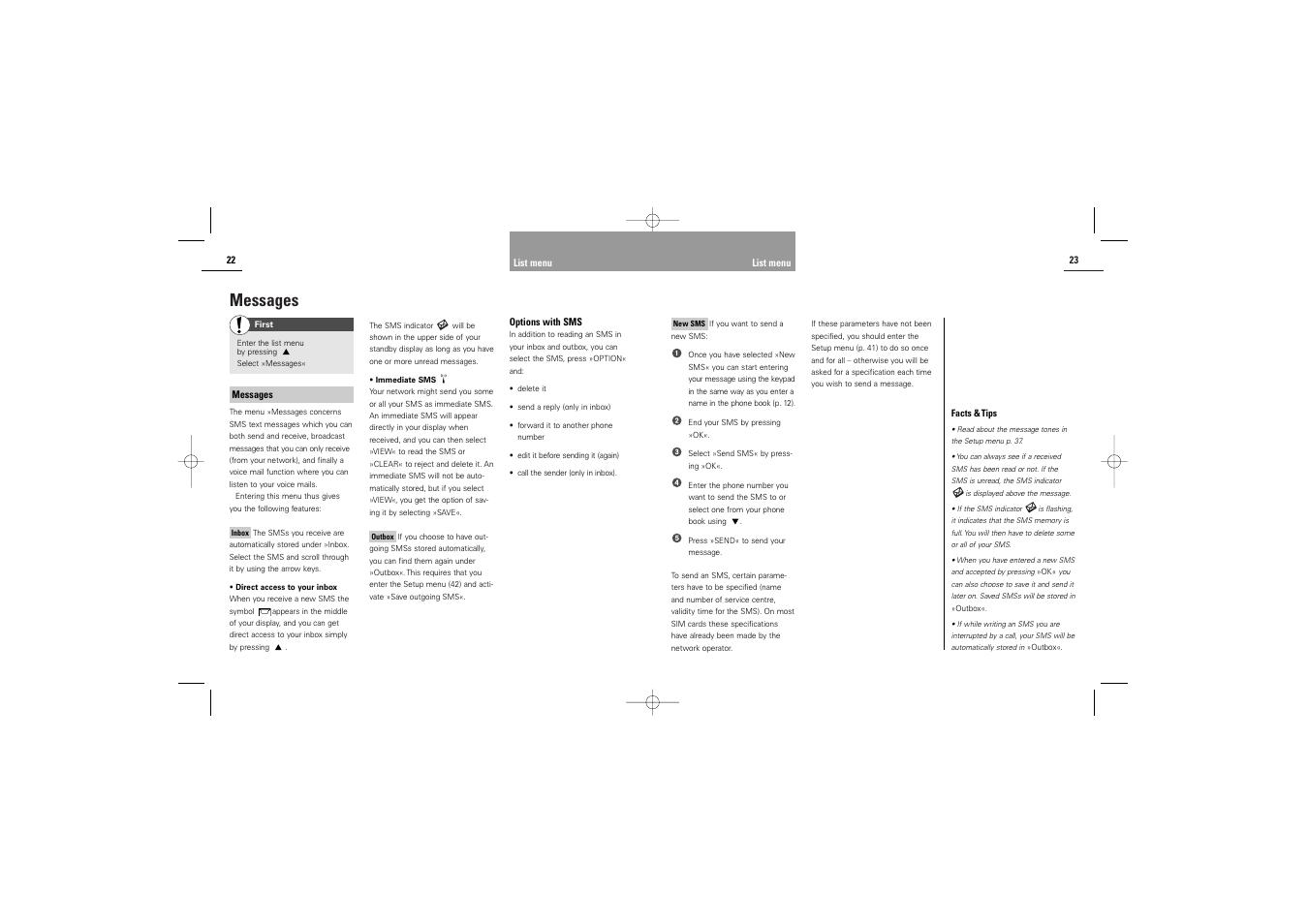 Messages | Siemens C30 User Manual | Page 13 / 31