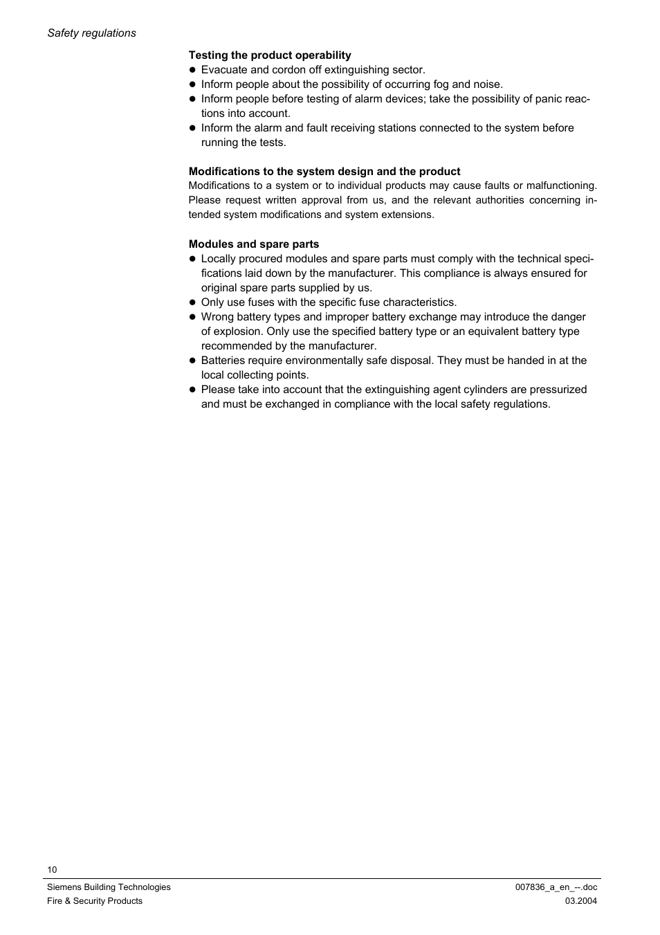 Siemens FC700A User Manual | Page 10 / 70