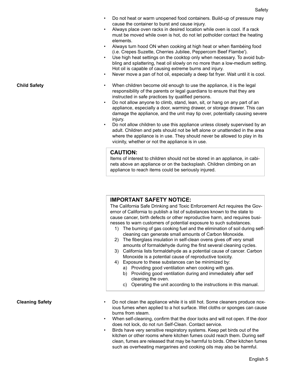 Child safety, Cleaning safety | Siemens HD2528U  EN User Manual | Page 7 / 52