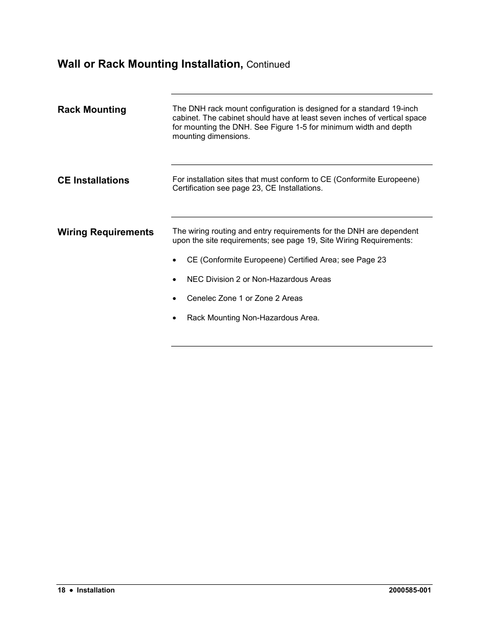 Wall or rack mounting installation | Siemens DataNET Hub (DNH) User Manual | Page 26 / 97