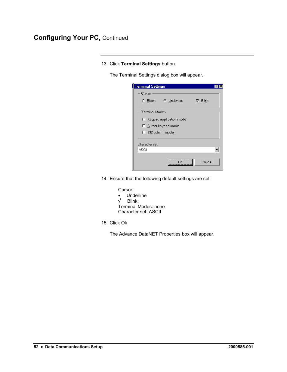 Configuring your pc | Siemens DataNET Hub (DNH) User Manual | Page 60 / 97
