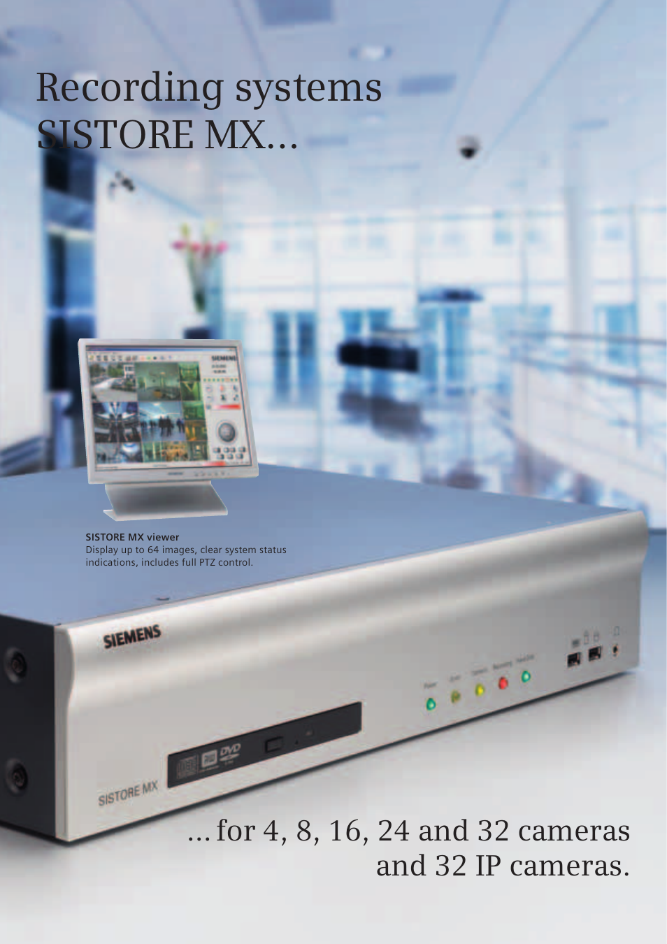 Recording systems sistore mx | Siemens TFT User Manual | Page 158 / 218