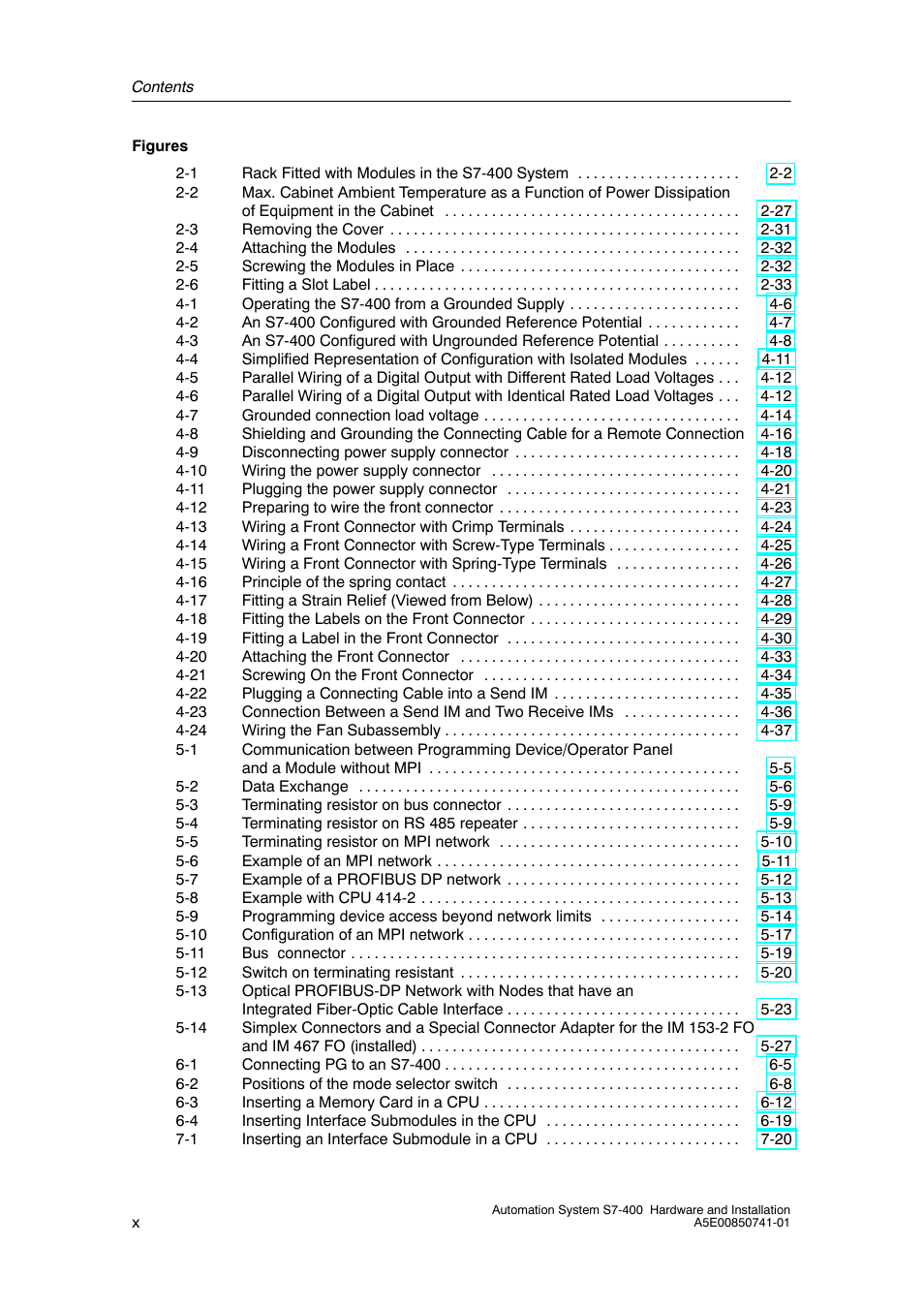 Siemens Automation System S7-400 User Manual | Page 10 / 228