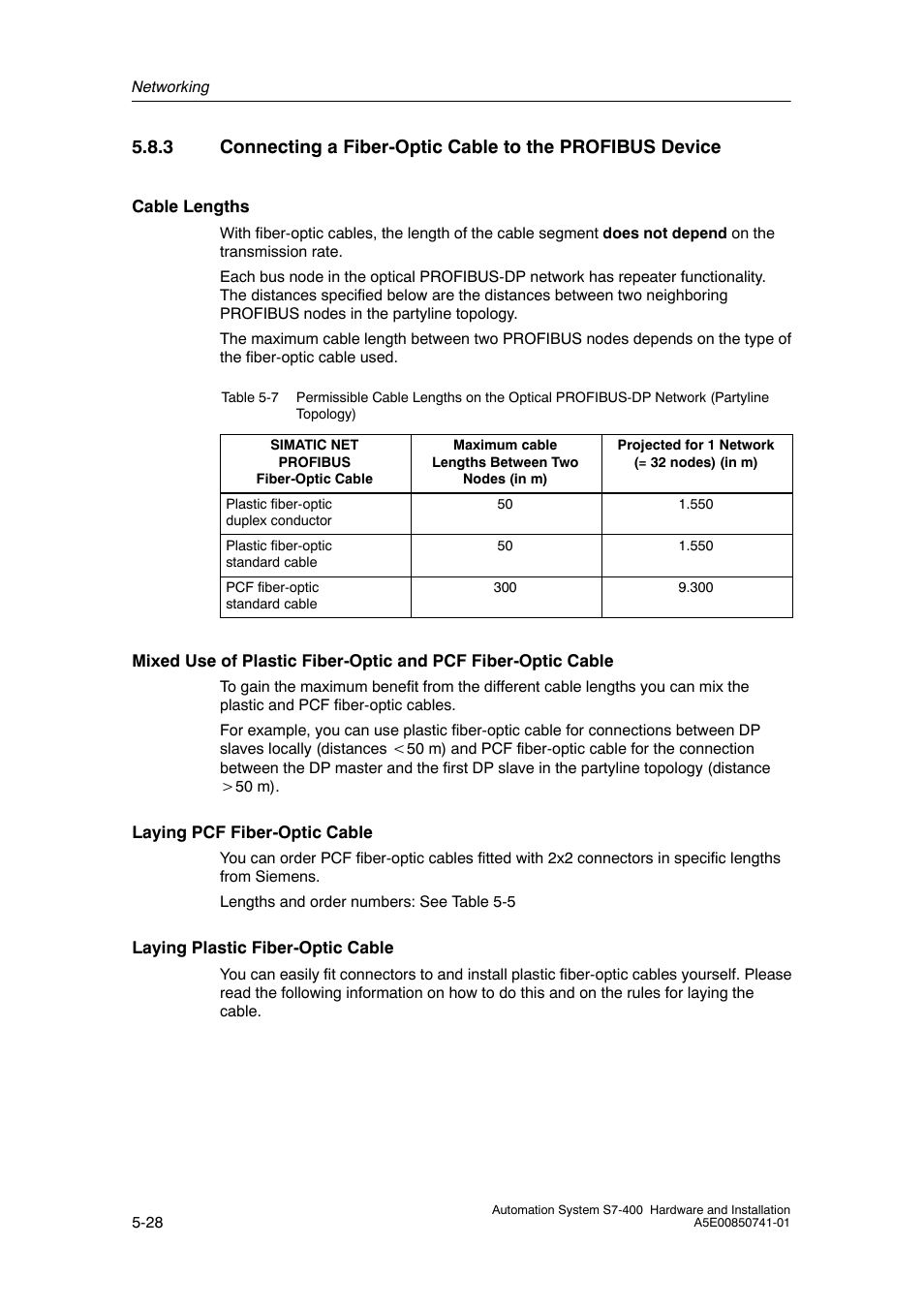 Siemens Automation System S7-400 User Manual | Page 126 / 228