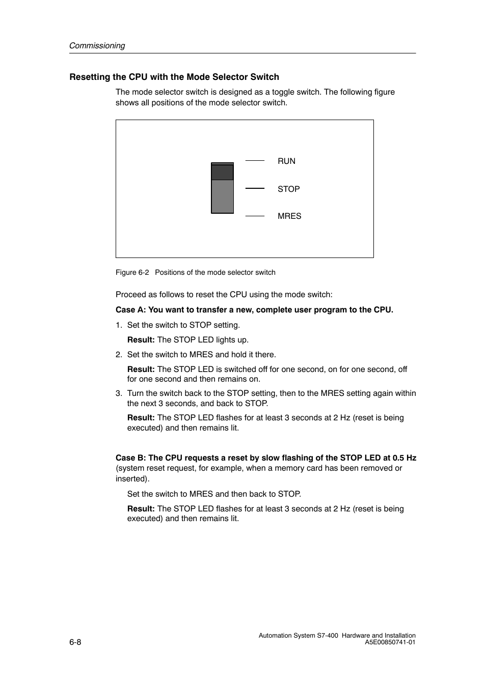 Siemens Automation System S7-400 User Manual | Page 136 / 228