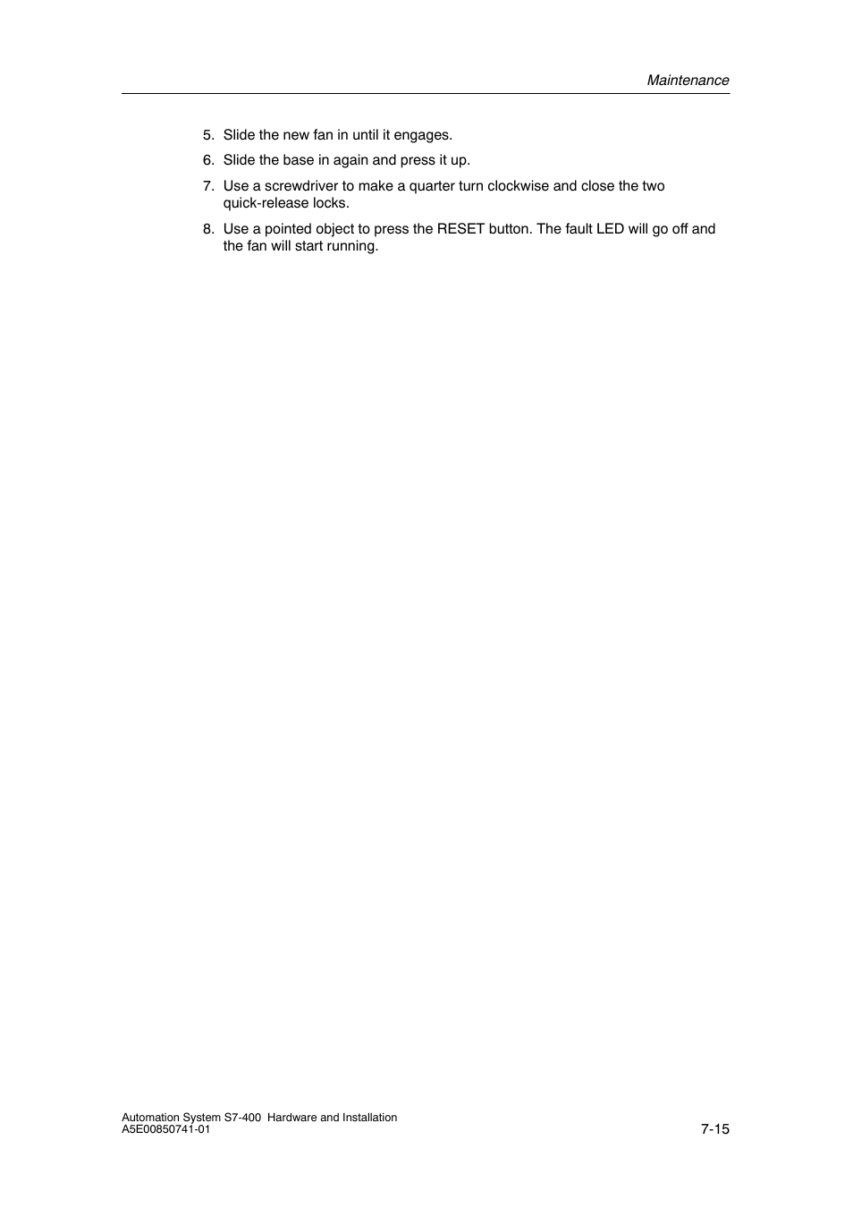 Siemens Automation System S7-400 User Manual | Page 163 / 228