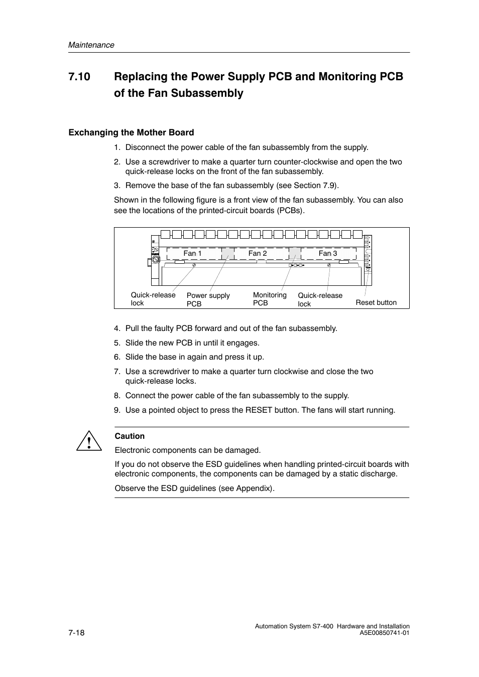 Siemens Automation System S7-400 User Manual | Page 166 / 228