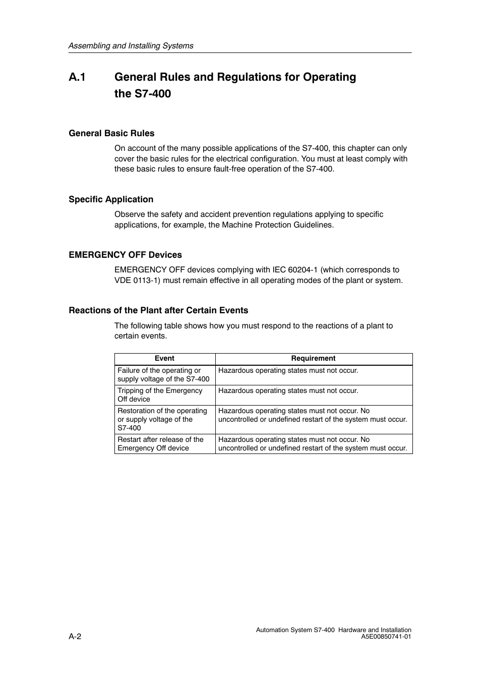 Siemens Automation System S7-400 User Manual | Page 170 / 228